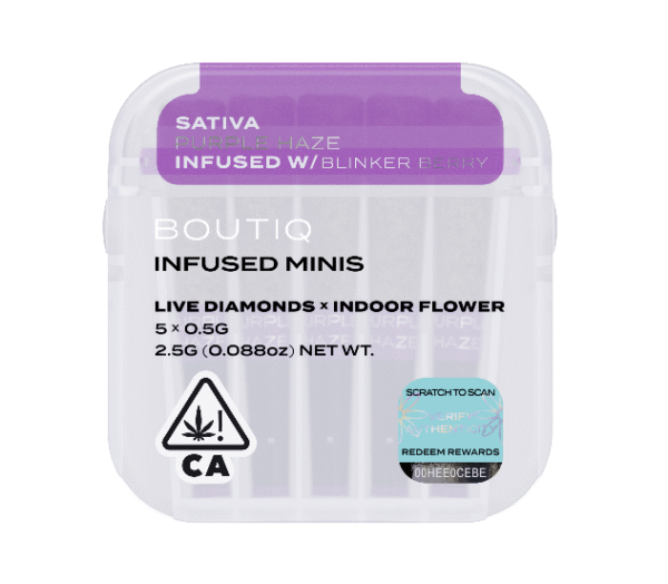 Boutiq Infused Minis Pre Rolls Purple Haze & Blinker Berry